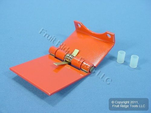 Leviton orange panel cam plug outlet receptacle snap back cover 16s21-o for sale