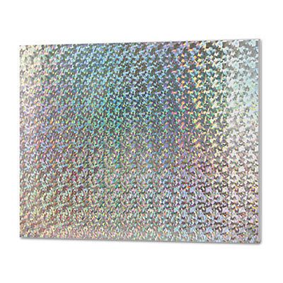 Foam Board, 30 x 20, Holographic Silver, 1/EA, Sold as 1 Each