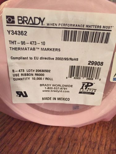 Brady Thermatab Markers (labels) THT-96-473-10