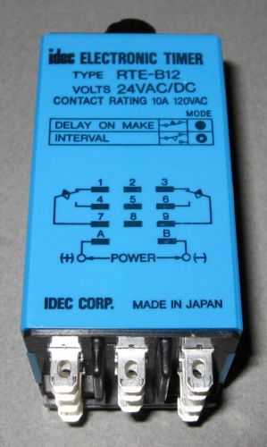IDEC RTE-B12-24V Timer 20 time ranges and 10 timing func. US Authorized Dealer