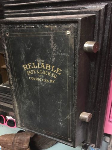 Original RELIABLE Safe Co. ANTIQUE No Rust No Restoration Early 1900s.