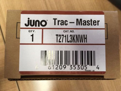 Juno trac-master t271l-3k-n-wh track lighting new for sale