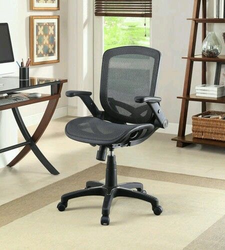 Bayside furnishings metrex mesh chair black with adjustable arms **bnib sealed** for sale