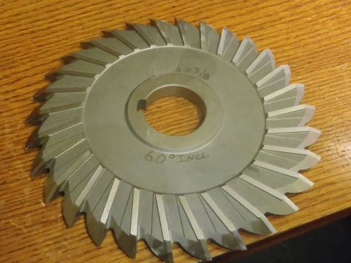 Niagara 8&#034; x 3/8&#034; x 1.25&#034; x 60 Degrees Included Angle HSS Side Mill