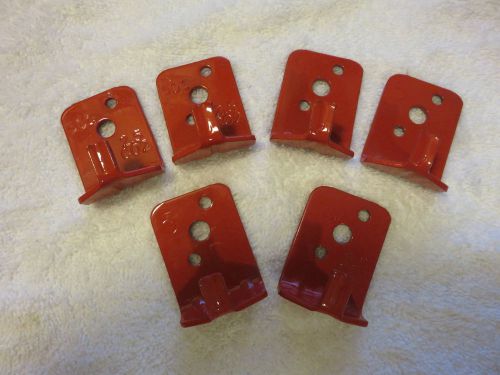 (lot of 6) universal wall mount (5 lb. size) fire extinguisher bracket new for sale