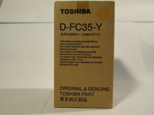 1 Genuine Toshiba Yellow developer D-FC35-Y DFC35Y  p/n 6LE37639000