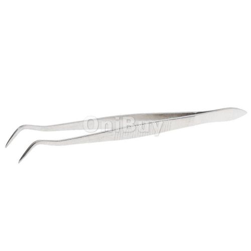 Dental teeth tweezer medical surgery instruments stainless steel curved head for sale