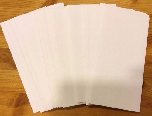 60 Plain White Envelopes Measuring 8-1/4&#034; wide x 4-1/8&#034; tall