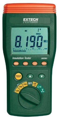 Extech 380363 digital high voltage insulation tester for sale
