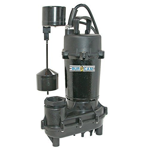 Burcam 1/2 hp 115v effluent pump vertical switch 300622 for sale