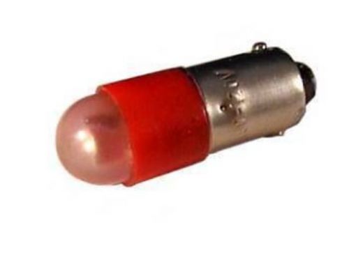 Bulb 9mm bayonet t3-1/4 ba9s led 24v red for pilot light 10 lot super bright for sale