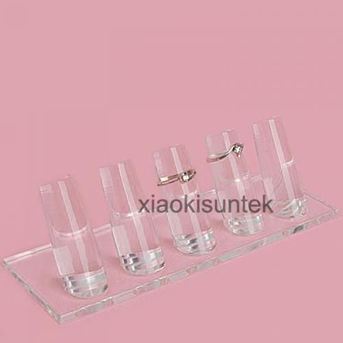 5pcs Retail Finger Ring Display Jewelry Holder Showcase Holder Stand Base
