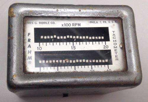 James G. Biddle Co. Frahm Vibrating Reed Tachometer 1,000 - 4,000 RPM