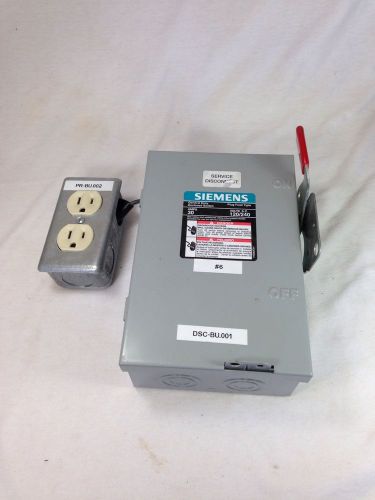 Siemens 30 Amp General Duty Enclosed Switch Service Box