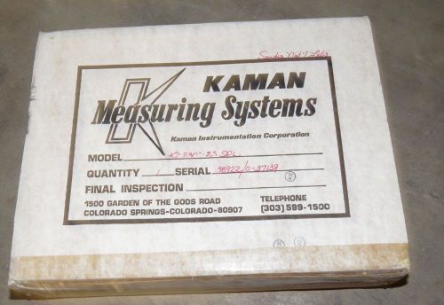 KAMAN DISPLACEMENT MEASURING SYSTEMS KD2300-2SPL W/ BOX
