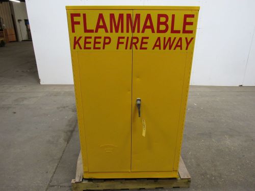 Protectoseal 2 door flammable storage cabinet 30-1/2&#034;wx47&#034;dx50-1/2&#034; t clean! for sale