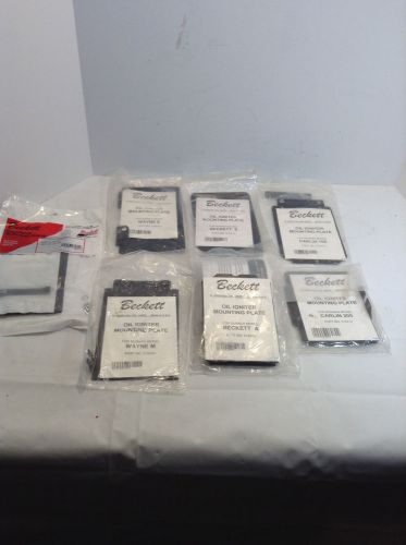 Assorted Lot Of Beckett Oil Igniter Parts Hardware Mounting Plates Quantity 7