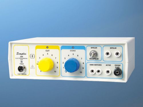 Simplex 300 is a 300W analog model with basic cut, coag and bipolar modes GJFG76