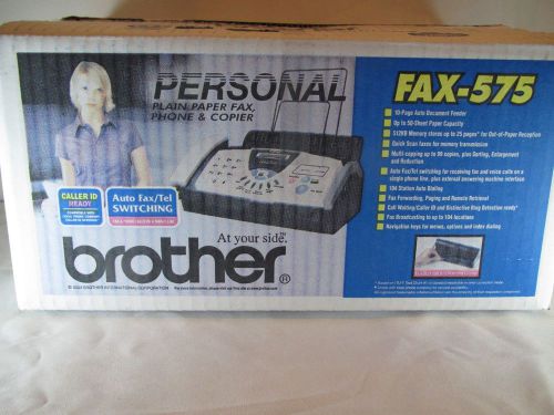 Brother International Fax 575 Fax Machine Auto Document Feeder 10 Page Capacity
