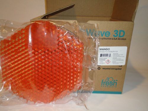 NEW BOX Wave 3D Urinal Screens Mango Scent