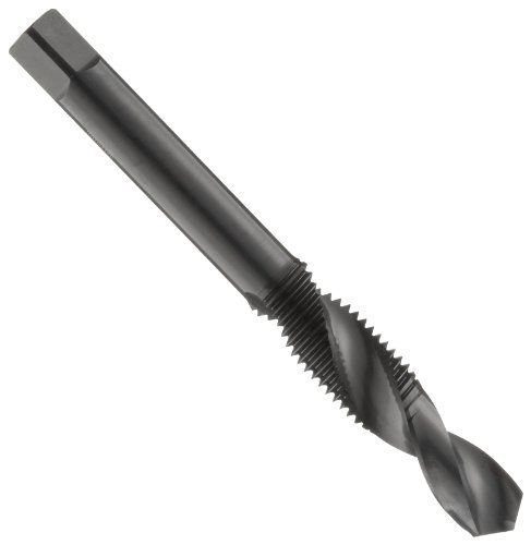 Dormer E650 High-Speed Steel Combined Drill and Tap, Black Oxide Finish, Round