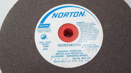 Norton 66252942295 bench and pedestal wheel 7x1x1 new for sale