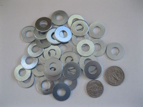 50 PIECES USS FLAT METAL WASHER ZINC PLATED 5/16