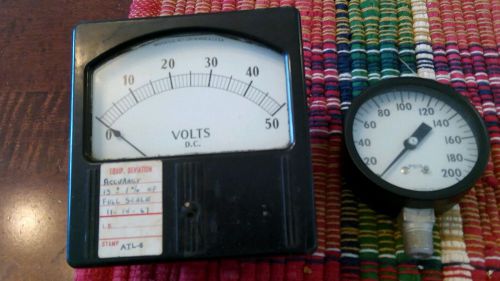 Vintage 2 steampunk gauges 1 ashcroft 1 weston for sale