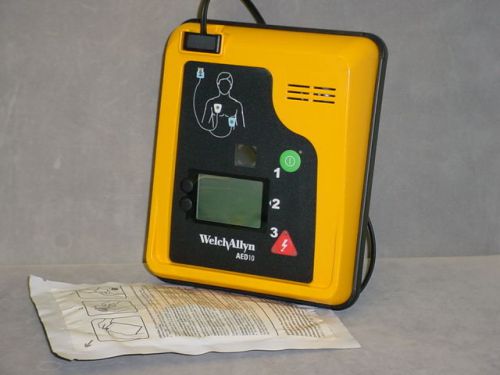 Welch Allyn AED 10 - English Language w/Current Battery &amp; Sealed Pads