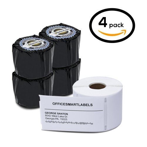 OfficeSmartLabels Dymo Compatible 30256 - 2-5/16&#034; x 4&#034; Shipping Labels (4 Rolls