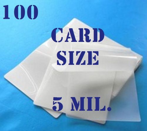 5 MIL Card Size Laminating Laminator Pouches Sheets, 2-3/8 x 3-5/8 100 PK