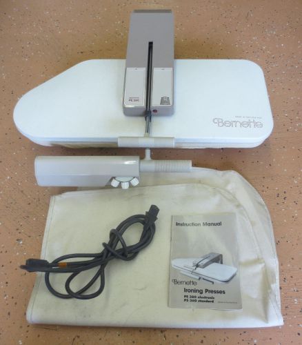 Bernette PE 380 Electronic Ironing Iron Press Heat Transfer w/ Cover &amp; Manual