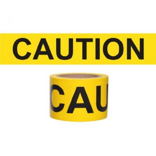 3&#034; by 200&#039; 2-mil barricade tape caution with wet paint yellow/black print for sale