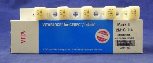 Vitablocs for Cerec / InLab Mark II 2M1C I14 5 Stock Piece NEW