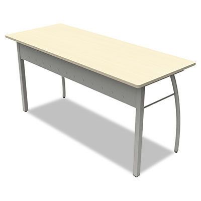 Trento line rectangular desk, 59-1/8w x 23-5/8d x 29-1/2h, oatmeal for sale