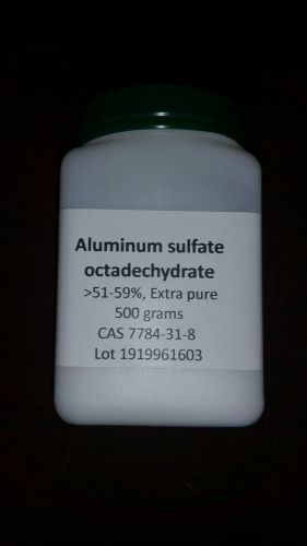 Alluminum sulfate octadechydrate, &lt;51%, Extra pure, 500 gm