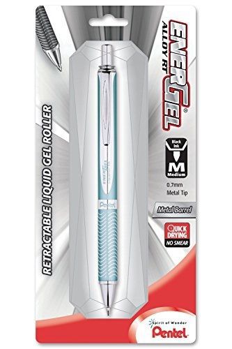 Pentel energel alloy rt roller ball, retractable, gel pen (bl407ls-a) for sale
