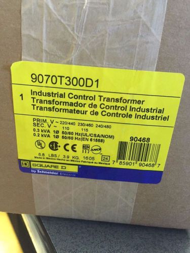 Industrial control transformer Schneider Electric 9070T300D1 Square D TFMR