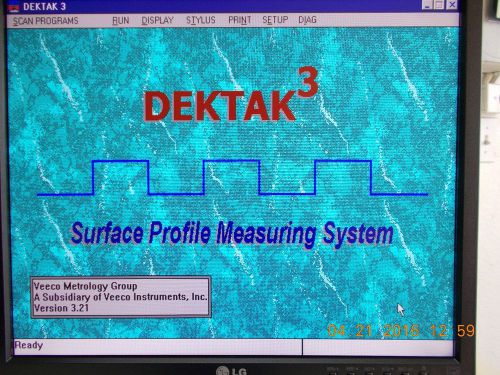 Veeco Dektak 3 Stylus Measuring Profiler with new parts added.