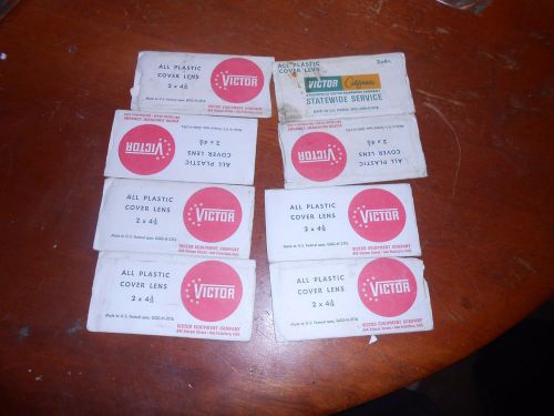 LOT OF 8 VINTAGE VICTOR ALL PLASTIC  COVER LENS WELDING