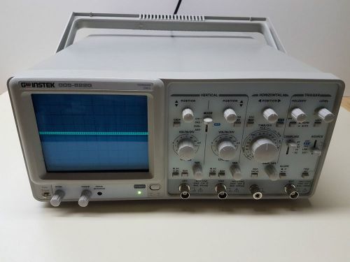 Instek gos-622g 20mhz dual channel general purpose analog oscilloscope as is for sale