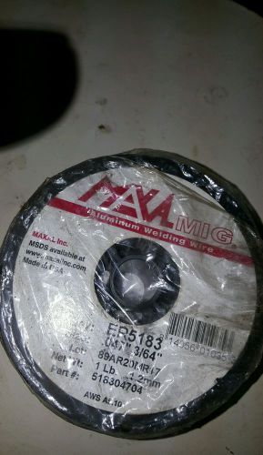 Maxel Mig 1Lb 1.2mm,Aluminum welding wire,Alloy ER5183,0.47&#034;-3/64&#034;,P#518304704