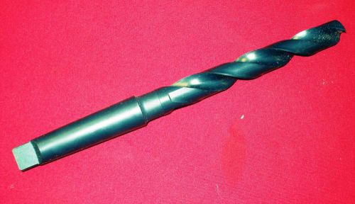 Vermont t120v 51/64&#034;  #3 morse taper shank drill bit hss usa made 11&#034; oal for sale
