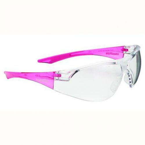 Champion Traps &amp; Targets 55604 Youth Clear Glasses - Pink Temples