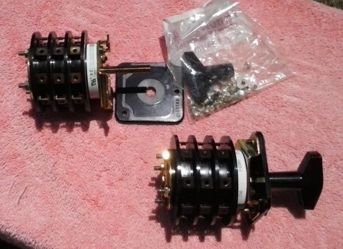Electroswitch rotary switch 24003b-s  20a 120v set of 2 for sale