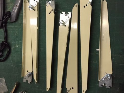 Metal Adjustable Knife brackets 12&#034; for wood shelves by ThermoForm lot of 7
