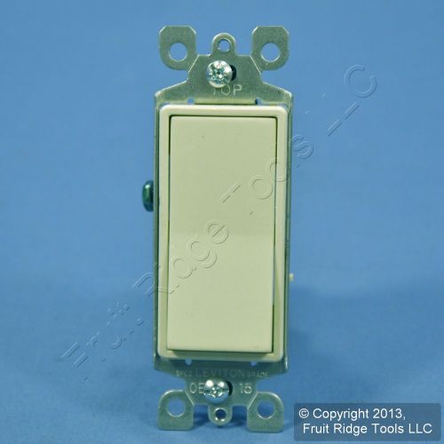 Leviton decora almond rocker wall light switch 15a single pole bulk 5601-2a for sale