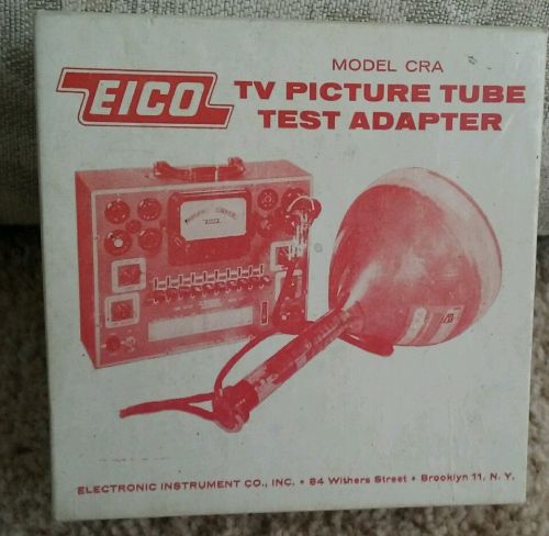 Vintage  Eico TV Picture Tube Test Adapter -Model CRA