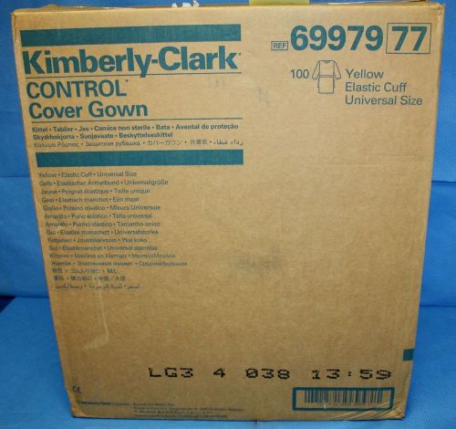 KIMBERLY-CLARK (100) each Control Cover Gown Disposable Smock Yellow 69979