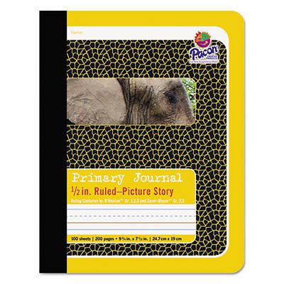 Primary Journal, 1/2&#034; Ruling, 9-3/4 x 7-1/2, 100 Sheets, Sold as 1 Each